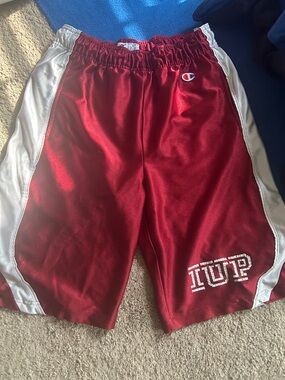 Champion Red and White Athletic Shorts